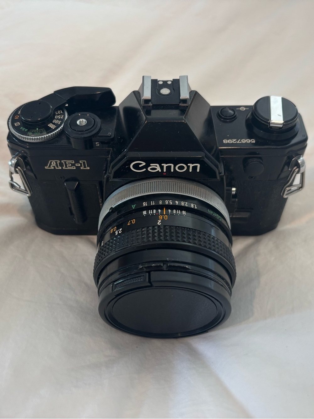 Canon AE-1 35mm Film Camera in Black